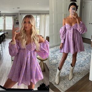 Bardot Lani Floral Babydoll Dress XL or US 10